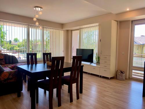 Μια τηλεόραση ή/και κέντρο ψυχαγωγίας στο Sunny Lotus Apartamentai