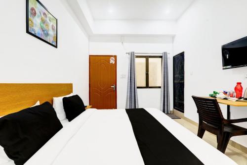 Postel nebo postele na pokoji v ubytování Super Hotel O JP INN
