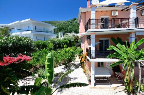 a view of a house from the garden at Villa Ektoras by EY Villas in Parga