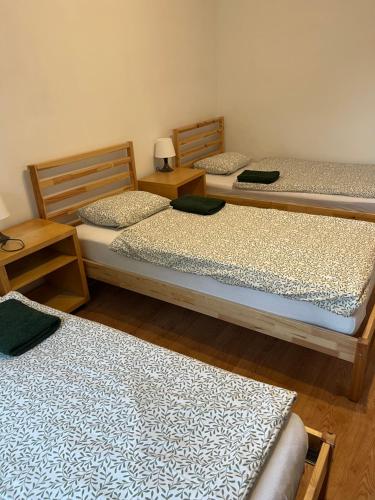 Cama o camas de una habitación en Pokoje_Zbąszyń