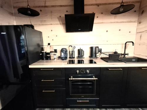 Dapur atau dapur kecil di Spiska Leśna Przystań