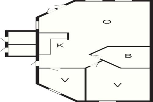 a block diagram of a house at 5 person holiday park in Bogense in Bogense