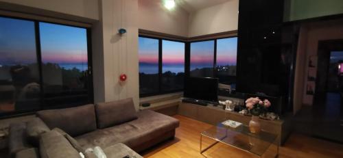 Kalathas Sea View Villa Walk to Beach Sleeps 8