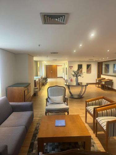 Гостиная зона в Hotel Vila Mariana Ibirapuera Com Garagem 409