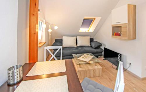 Χώρος καθιστικού στο Ferienwohnung Bodstedt