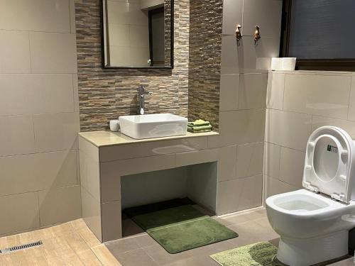 Ένα μπάνιο στο Imberbe Private Lodge