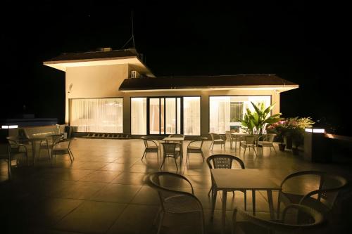 Balkoni atau teres di 阳朔时间牧歌酒店Yangshuo Time Pastoral Hotel