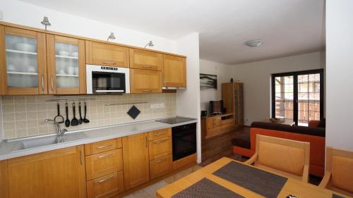 A kitchen or kitchenette at Vila Olympia - Apartmán Olympia 3