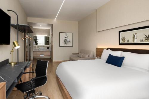 Postel nebo postele na pokoji v ubytování TRYP By Wyndham Ciudad Guzmán UTTSA