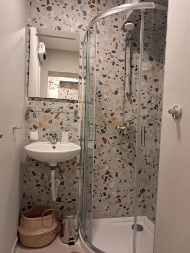 Koupelna v ubytování Studio apartman Karli