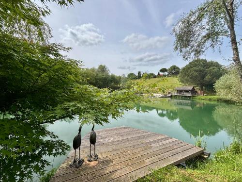 La cabane sur le lac aux Temps des Sources