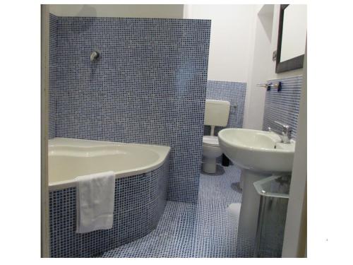 Koupelna v ubytování Hotel Ponte Sassi