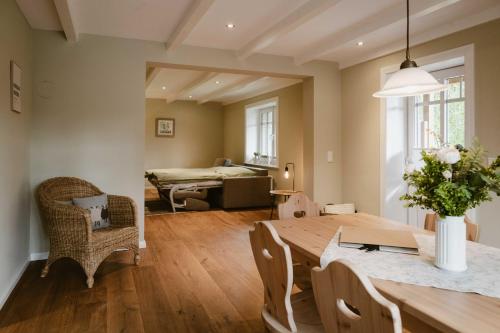 Χώρος καθιστικού στο Ferienhof Eiderdeich- Wohnung Gertrud