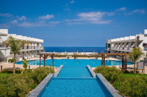 a view of the pool at the resort at Beautiful Apartment in charming area in Bahçeli