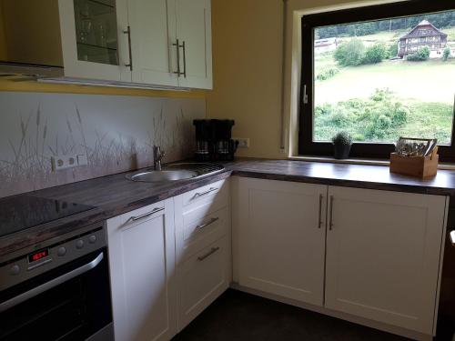 Kuchyň nebo kuchyňský kout v ubytování Haus Wiesengrund