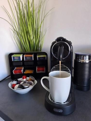 Timeout - Das Ferienhausにあるコーヒーまたはお茶