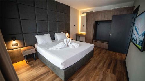 Cama o camas de una habitación en Tsar Samuil Hotel