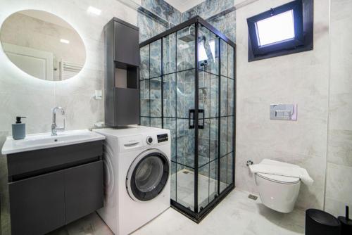 Ένα μπάνιο στο Villa Lux