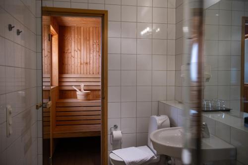 Koupelna v ubytování Home Hotel Mektagonen