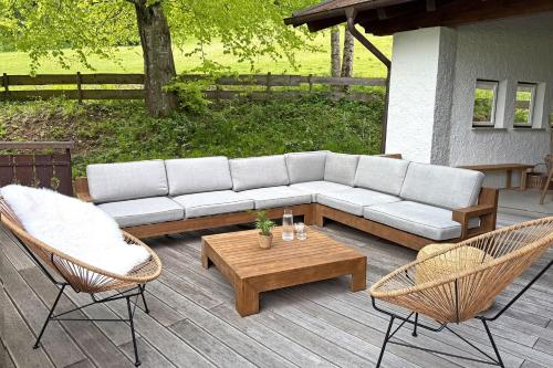 Ruang duduk di Klopfer Haus Oberstdorf