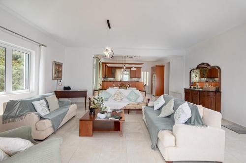 Χώρος καθιστικού στο Olive Ηouse, Quiet, Cozy, mountain view, family