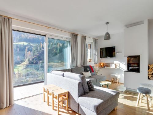A seating area at Modern Chalet in Mühlbach am Hochkönig near Ski Area
