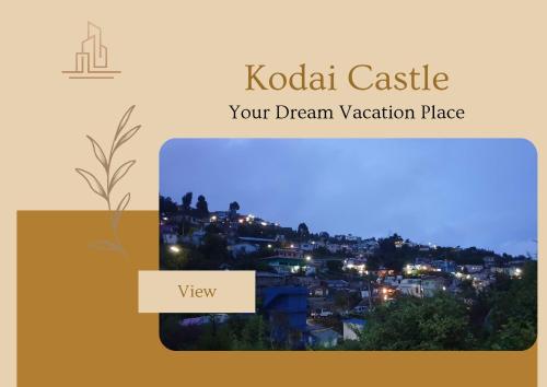 a view of a city at night at Kodai Castle in Kodaikānāl