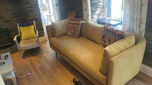 Χώρος καθιστικού στο 5 Glanrhaiadr Llangrannog