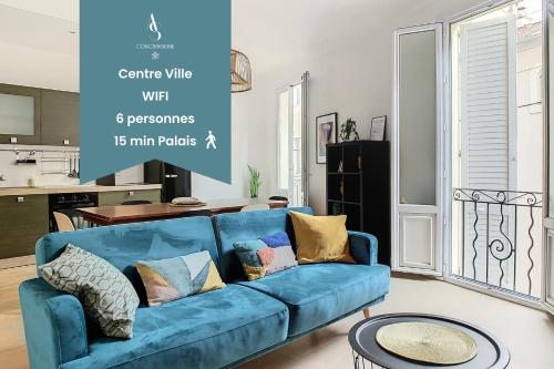 Saint Jean - 6 pers 90m2 - 15 min Palais - Climatisé