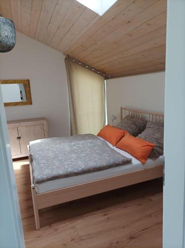Postel nebo postele na pokoji v ubytování Querhaus Kanzem
