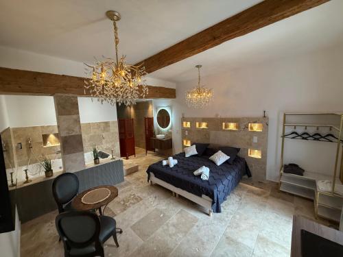 Dapur atau dapur kecil di Suite Luxe Balnéo