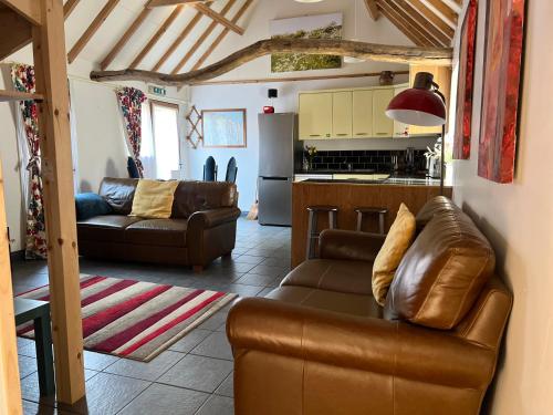 Kuchyň nebo kuchyňský kout v ubytování Seafret Barn sleeps two, North Norfolk