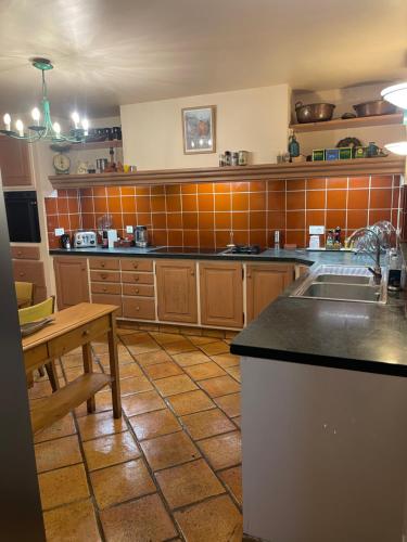 Dapur atau dapur kecil di Magnifique Mas proche de Lourmarin