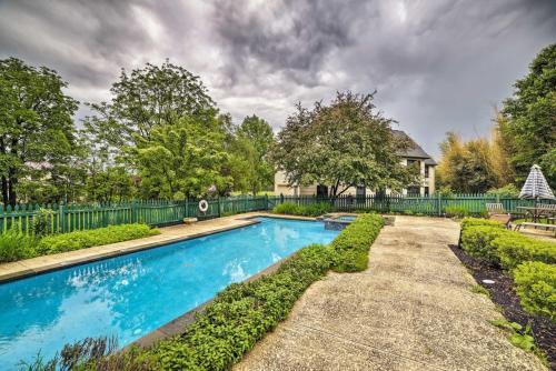 a swimming pool in a yard with a fence at Events and Concierge, 6BR Heated Pool Near Wineries in Hume