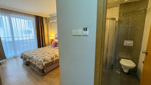 Koupelna v ubytování Bilkay Hotel