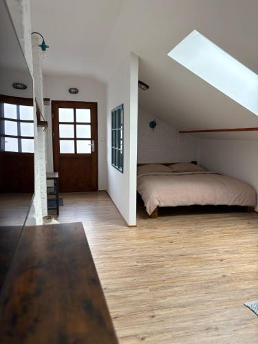 Postel nebo postele na pokoji v ubytování Apartmán Sportheart