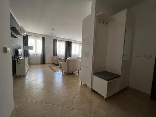 Posezení v ubytování Apartment Zevs Bečići