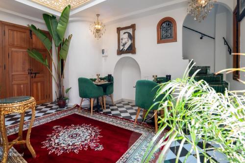 Posezení v ubytování Riad dar chama