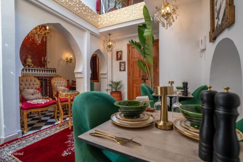 Posezení v ubytování Riad dar chama