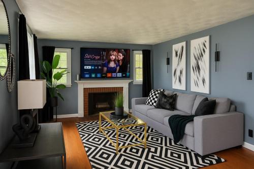 Χώρος καθιστικού στο Cozy Home