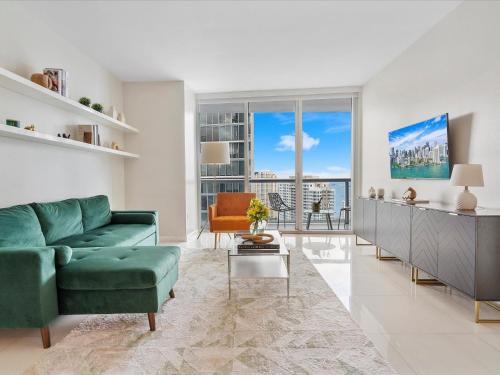 Χώρος καθιστικού στο MVR - Luxury Stay by Brickell Centre