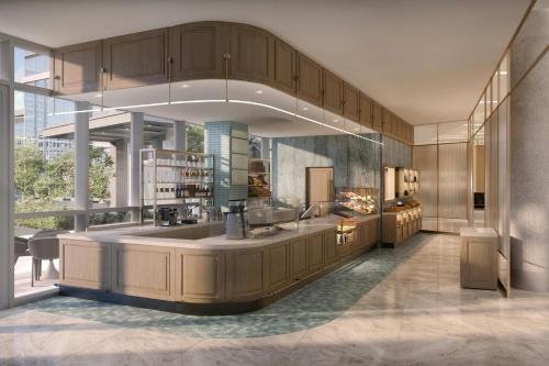 a rendering of a kitchen in a building at JW Marriott Reston Station in Reston
