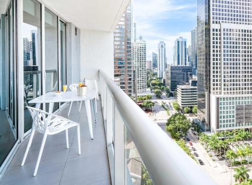 Μπαλκόνι ή βεράντα στο MVR - Luxury & Location at Icon Brickell