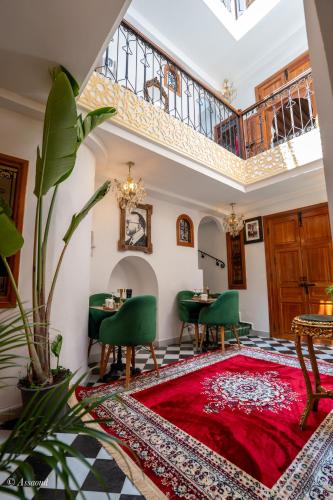 Posezení v ubytování Riad dar chama