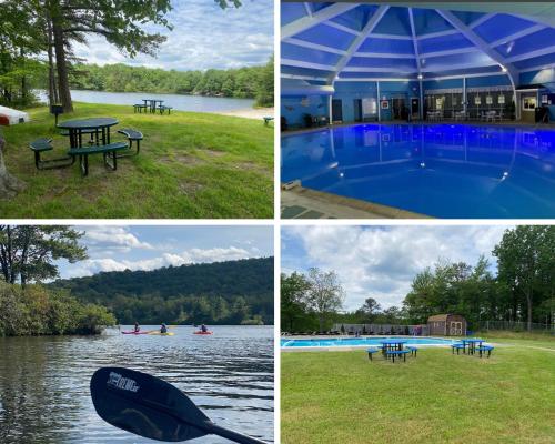 Photo de la galerie de l'établissement Family Home w Hot Tub - 1 Mile to Lake, à Long Pond