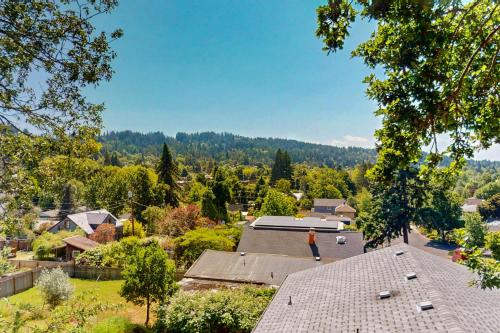 a view from the roof of a house at Jefferson Jolly in Eugene