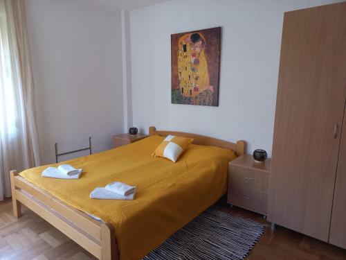 Postel nebo postele na pokoji v ubytování Villa Afrodita
