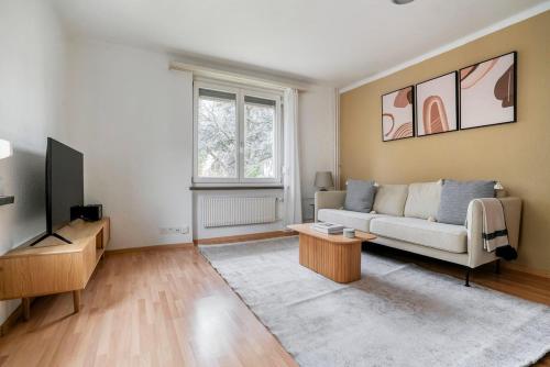 Olive Suite Zürich - 90 qm, 3 Schlafzimmer, Balkon & moderne Küche