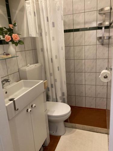 Koupelna v ubytování Casa del Lampone - Bungalow mit Gardaseeblick