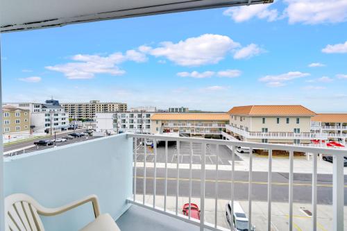 a balcony with a view of a city at Madison Resort Wildwood Crest in Wildwood Crest